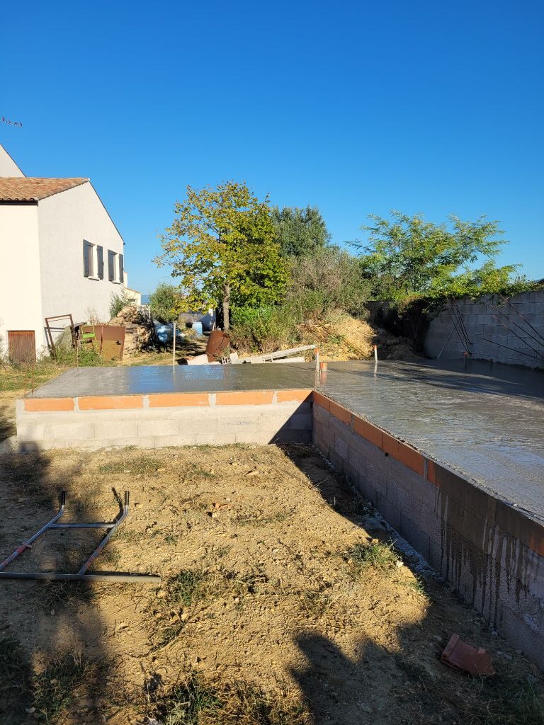 Extension de dalle de fondation